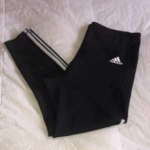 Adidas workout jogging pants with stripes